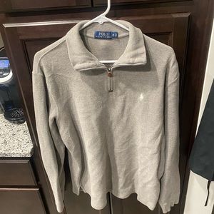 Polo Ralph Lauren Gray Quarter-Zip Size: M